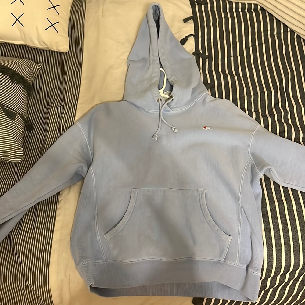 Light blue champion hoodie
